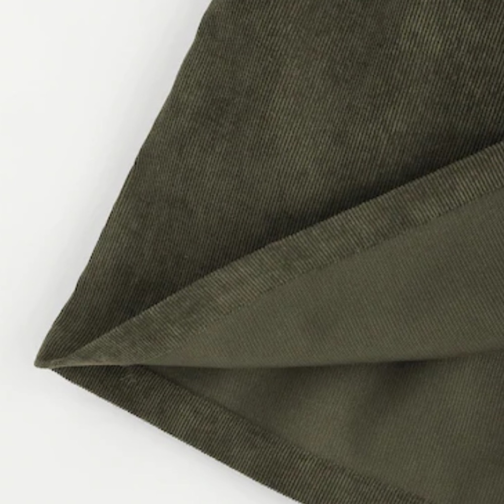 LAST ONE SALE Olive Green Corduroy Overall Dress - Picture 5 of 7